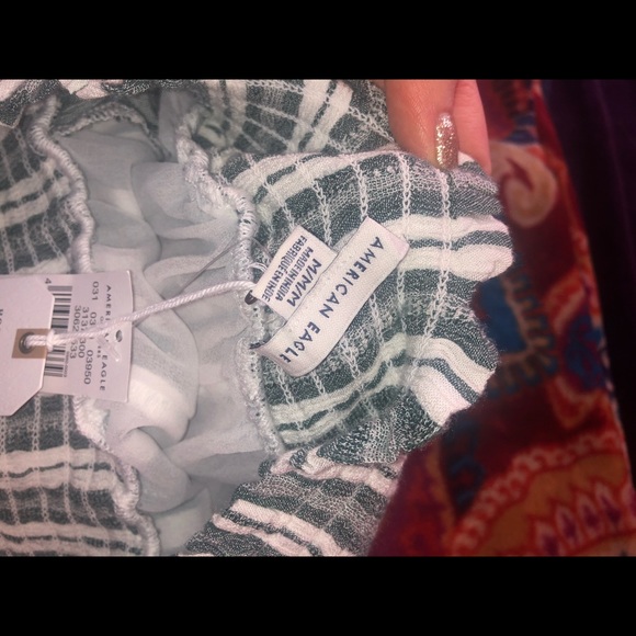 NWT American Eagle cropped palazzo pants - Picture 3 of 4